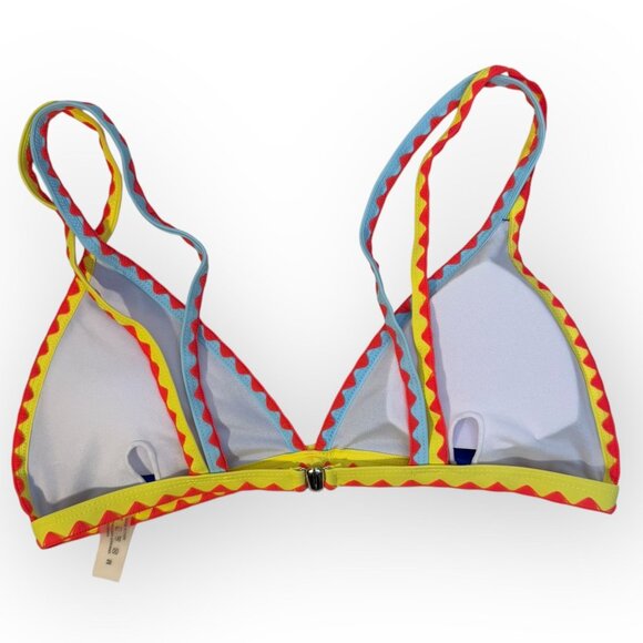 SHEIN‎ Swim Colorblock Triangle Bikini Top - Picture 2 of 3